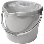 Ведро Etna круглое 12л с отжимом МОП (серый)