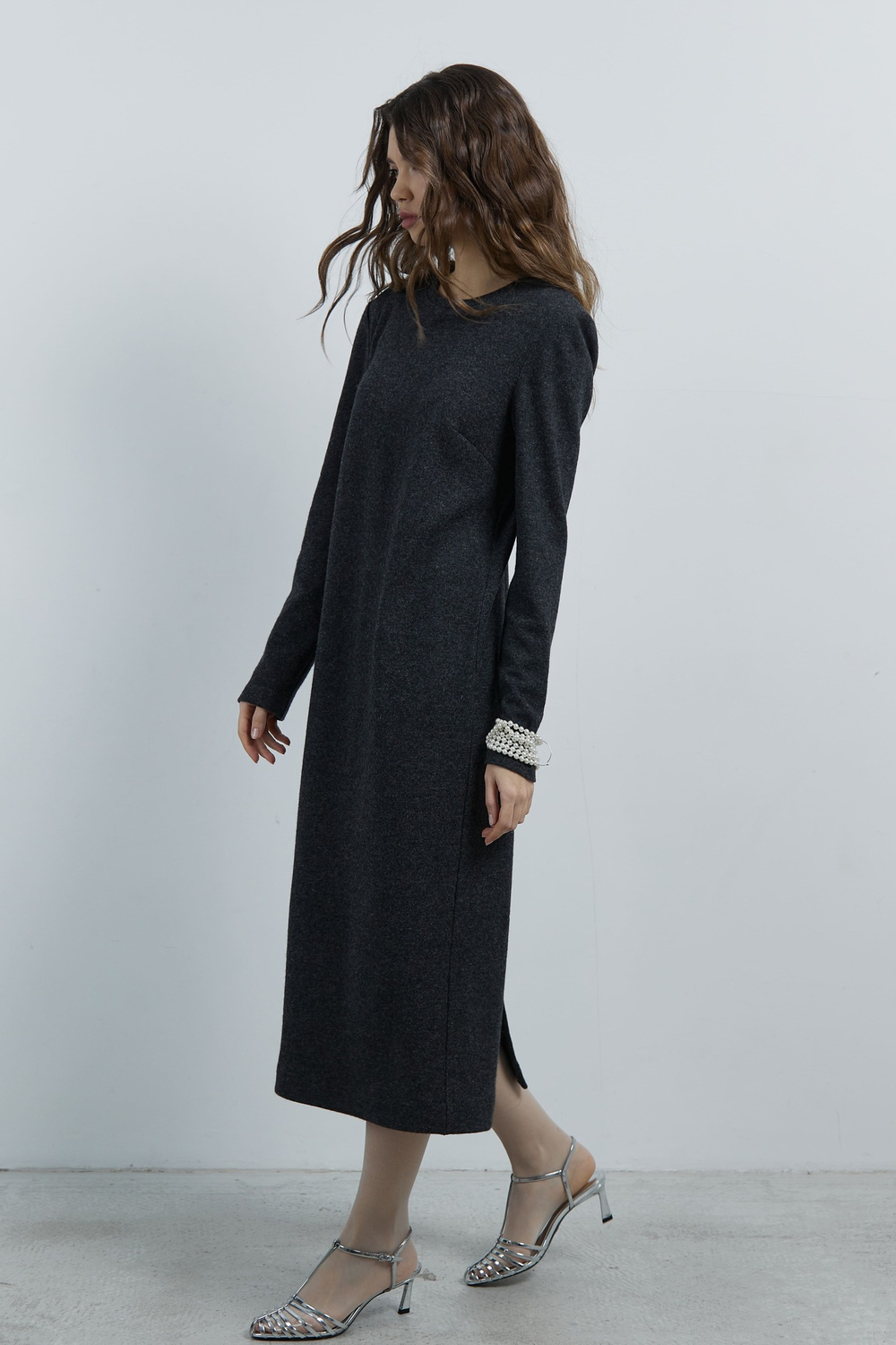 Платье небазовое из итальянской шерсти