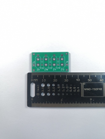 Печатная плата 4-х кристального кварцевого фильтра (под кварцы РГ05)