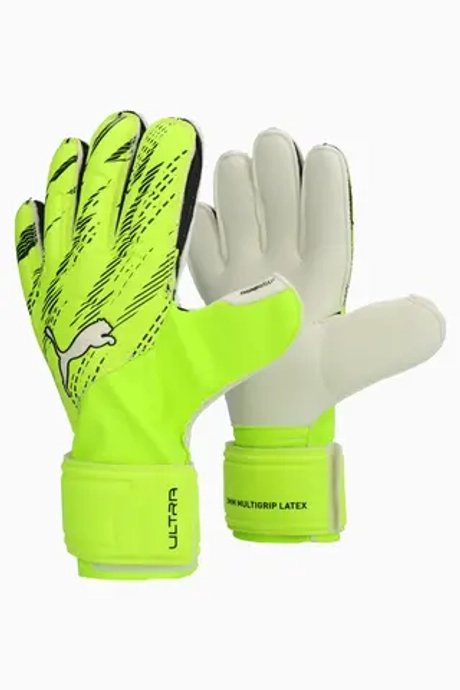 Вратарские перчатки Puma Ultra Match Protect RC - зеленый