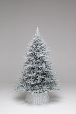 Искусственная елка Петроградская заснеженная 180 см., с теплыми белыми Led лампами, 100% литая хвоя, Елкиторг (237180)