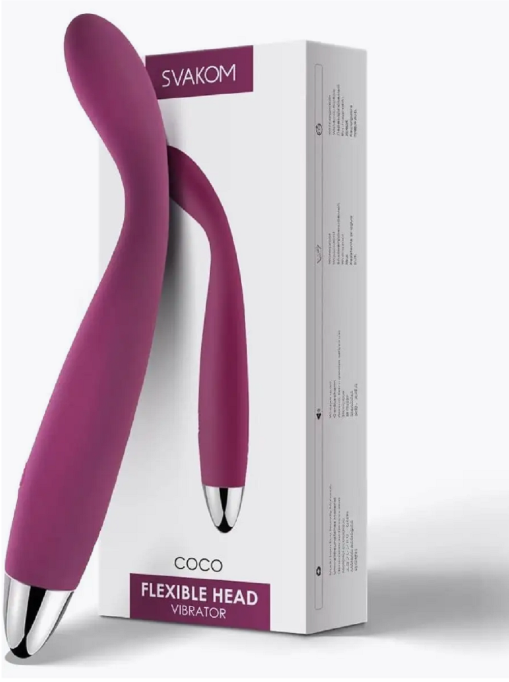 Вибратор Svakom Coco для точки G фиолетовый 18,2 см