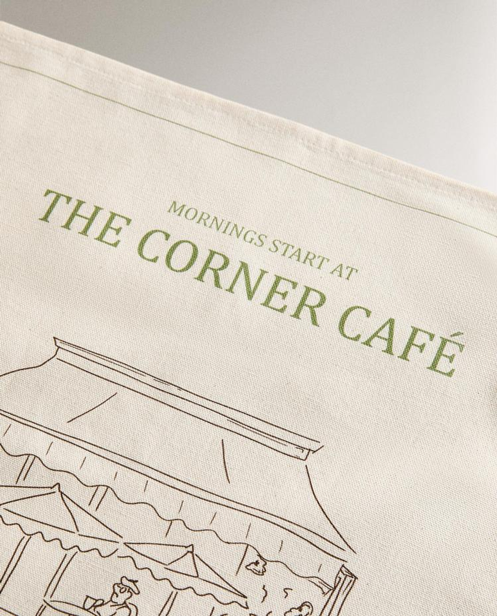 ZARA HOME НАБОР КУХОННЫХ ПОЛОТЕНЕЦ С ПРИНТОМ (НАБОР ИЗ 2 ШТ.), КОРИЧНЕВЫЙ