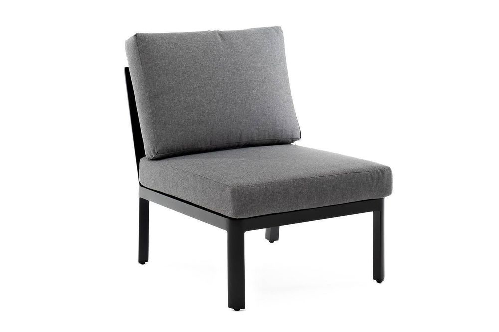 "Париж" модуль диванный алюминиевый центральный, цвет серый