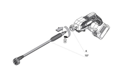 Мойка высокого давления аккумуляторная БЕЗ АККУМУЛЯТОРА CROWN CT63002HX