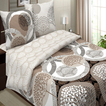 Комплект постельного белья "ВЛ. МАККИАТО", поплин Премиум, 100% хлопок.