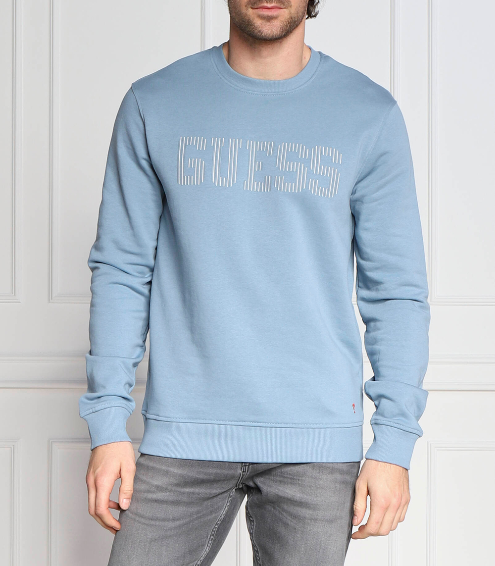 Худи beau cn fleece GUESS - голубой(M3RQ08 KBK32)