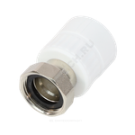 Муфта PP-R комбинированная белая Дн 20х1/2" с накидной гайкой VALFEX 10139020