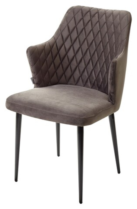 Стул М-City DISAUR Герман (Herman) Графит 14 Велюр, Черный каркас