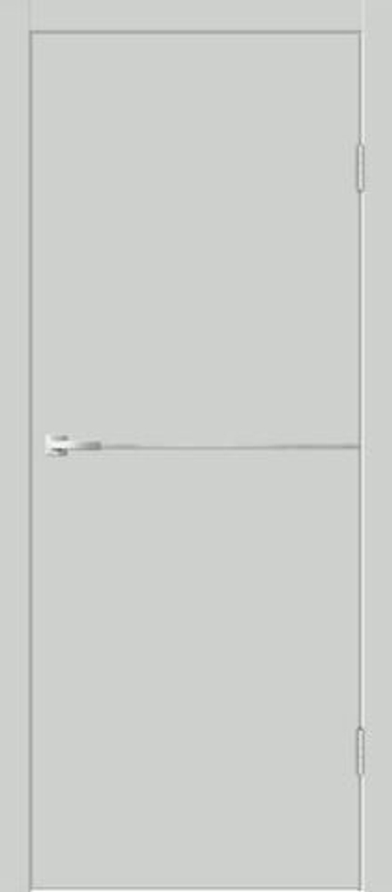 Межкомнатная дверь Velldoris Galant Н1 PG (кромка ABS в цвет полотна, молдинг алюминий) Доломит