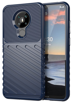 Темно-синий ударопрочный чехол для Nokia 5.3, высокий уровень защиты, серия Onyx от Caseport