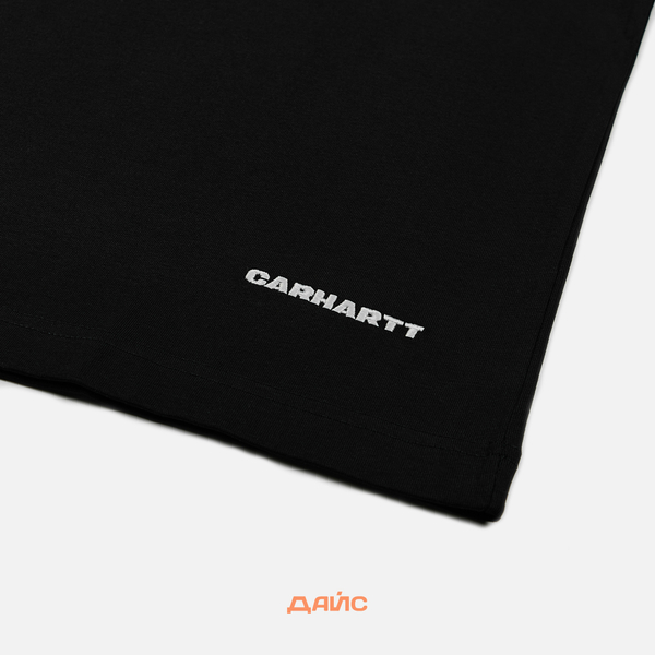 Футболка мужская Carhartt WIP Link Script артикул:I031373_black - купить в магазине Дайс