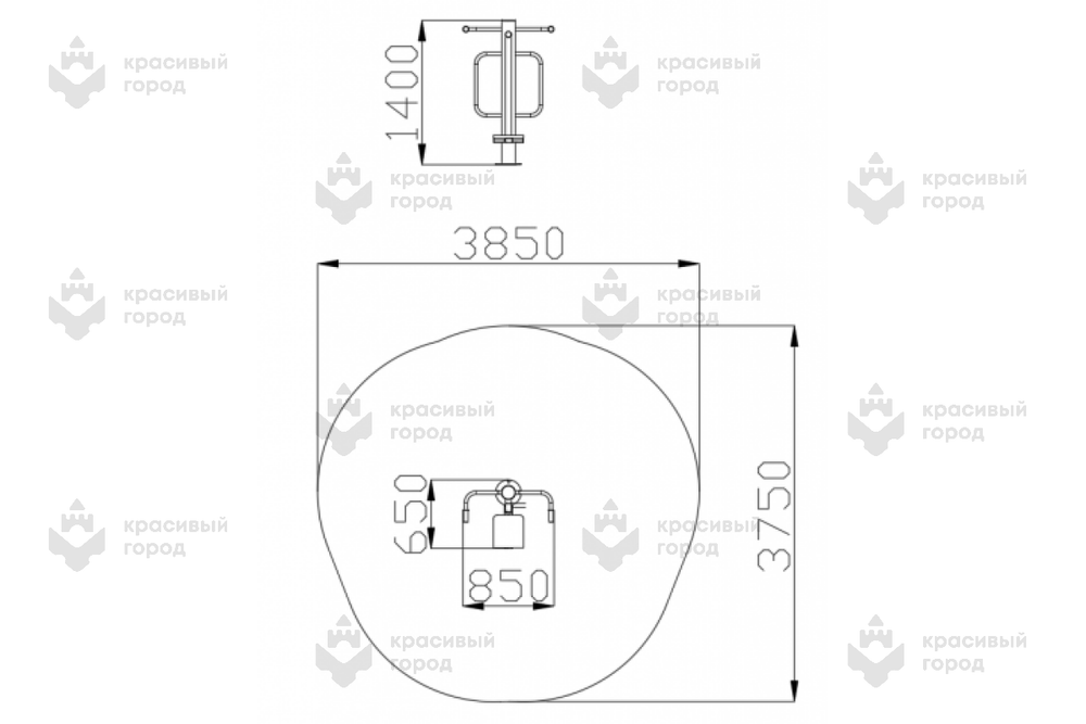 Уличный тренажер Маятник