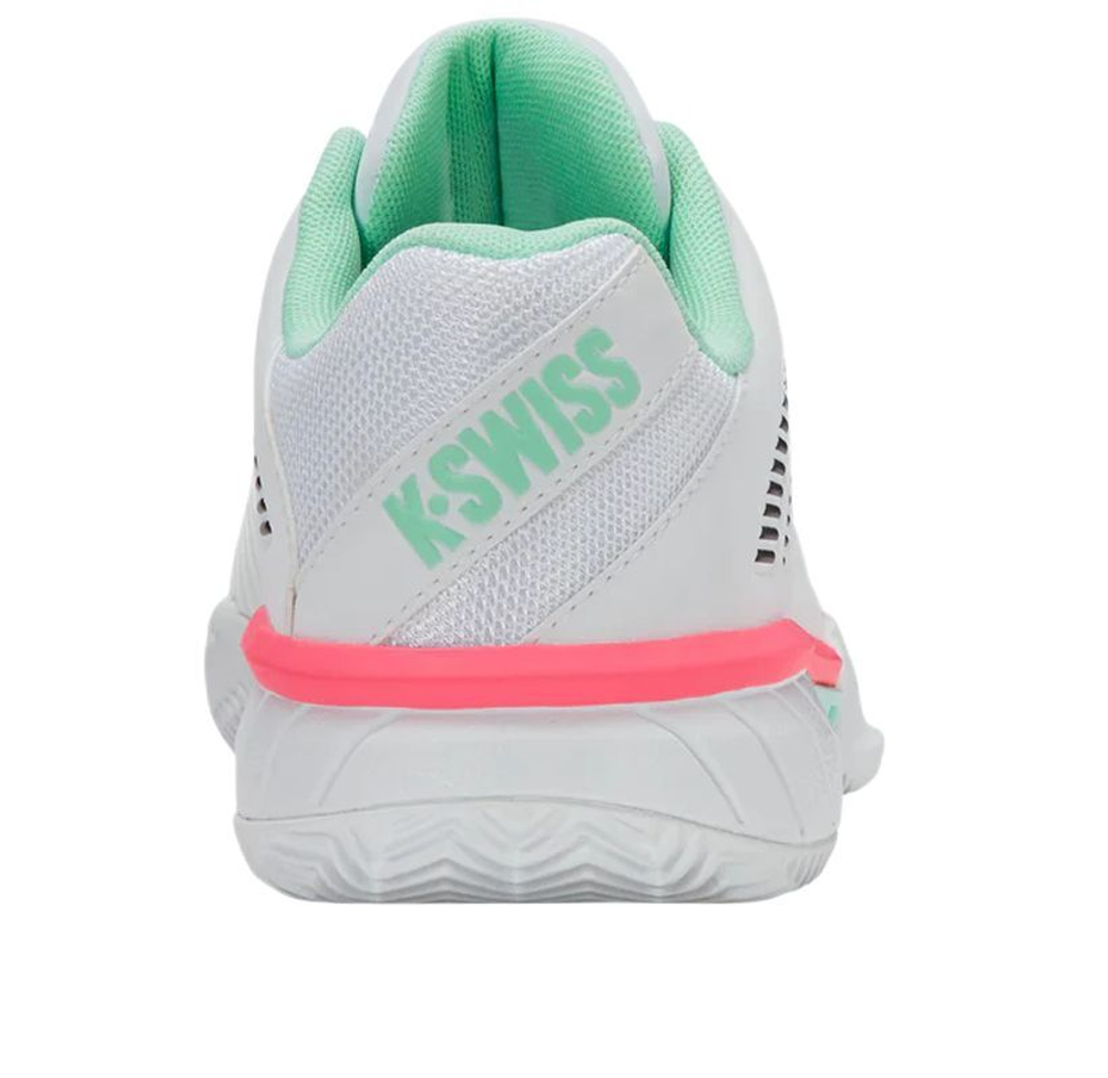 Женские Кроссовки теннисные K-Swiss Express Light 3 Clay - white/neon mint/neon pastel pink