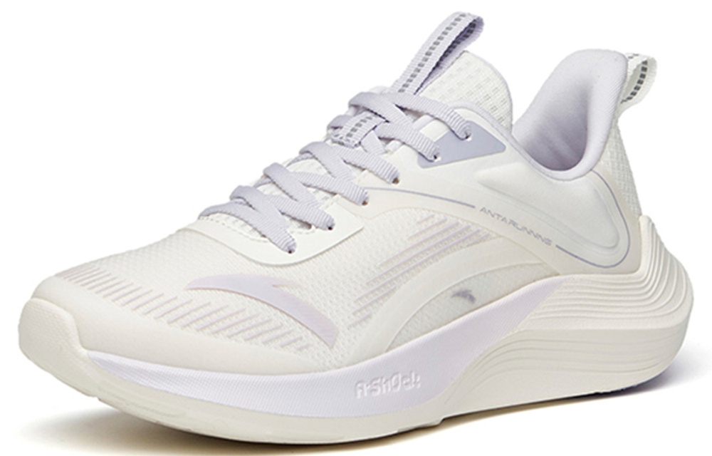 Anta Anta Stinger 1 shock absorption, non-slip, wear-resistant, low-cut sports casual shoes women's white purple gray