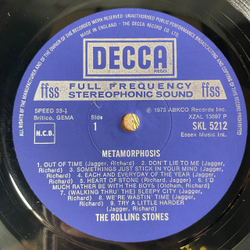 Винтажная виниловая пластинка LP The Rolling Stones Metamorphosis (Англия 1976)