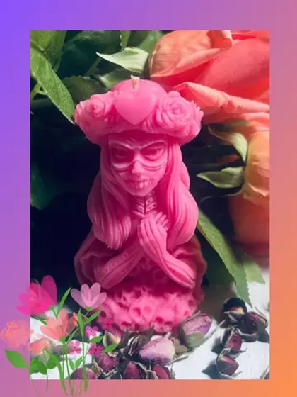 Свеча программная "Санта Муэрте Женственность"