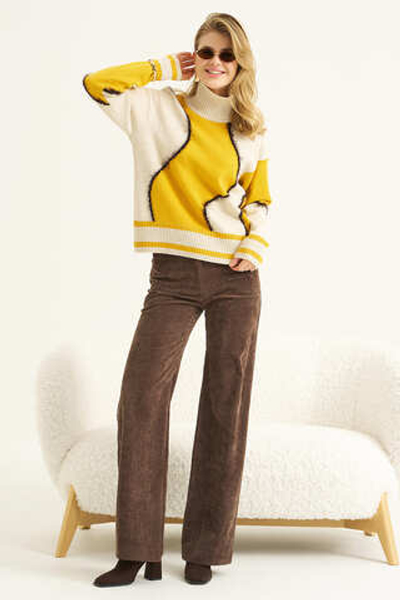 Джемпер с контрастным принтом