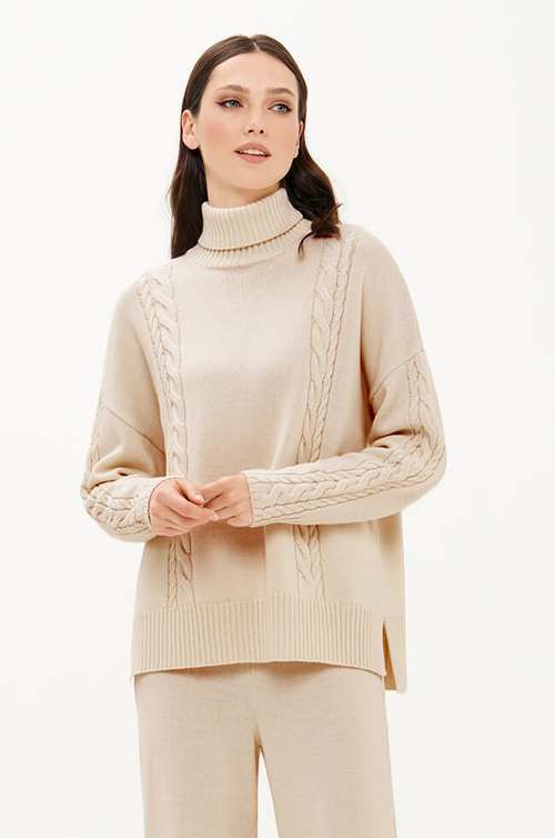 23446 Свитер женский (бежевый)