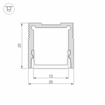 Короб накладной Arlight SL-SLIM 36836