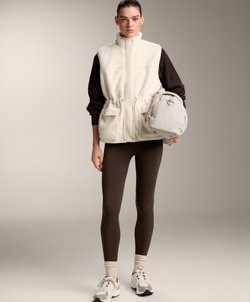 Oysho Жилет из искусственной овчины, экрю