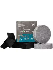 Шампунь твёрдый мужской Greena Avocadova с глиной и углем, 50 г