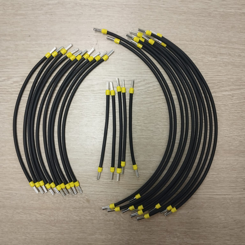 Гибкий проводник 6мм2,L-700мм, черный, 2 наконечника НШВИ,VSTMSK