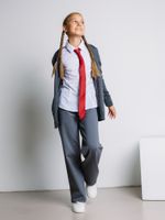 Брюки "Серые" для девочки 7+