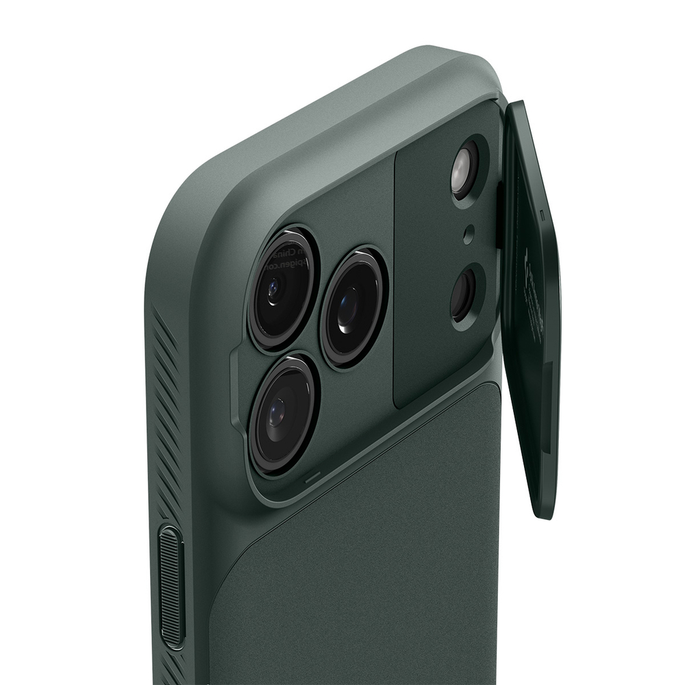 Чехол Spigen Optik Armor Magsafe для iPhone 17 Pro Max зеленый
