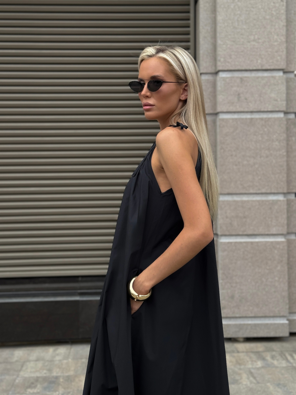 Сарафан в длине макси из хлопка