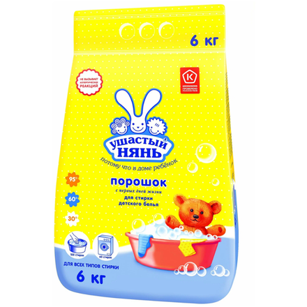 Стиральный порошок Ушастый нянь 6 кг