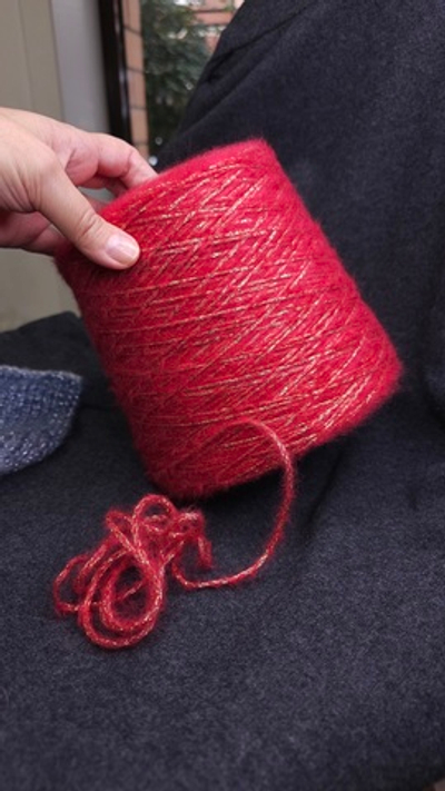 Итальянская бобинная пряжа от производителя G&G Filati, art-Soffice 2600 Состав 60% Меринос 25%Шелк 15%Люрекс, длина 260м/100р