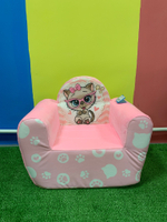 Кресло мягкое Тутси "Киска "Сердечко" (модель "Детство") 726-2021