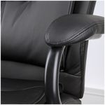 Кресло руководителя Helmi HL-ES02 "Extra Strong" повышенной прочности, экокожа черная, до 200кг