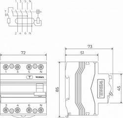 Устройство защитного отключения 3P Werkel Устройства защитного отключения W914P636