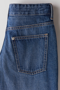 H&M Джинсы свободного кроя на подкладке, темно-синий