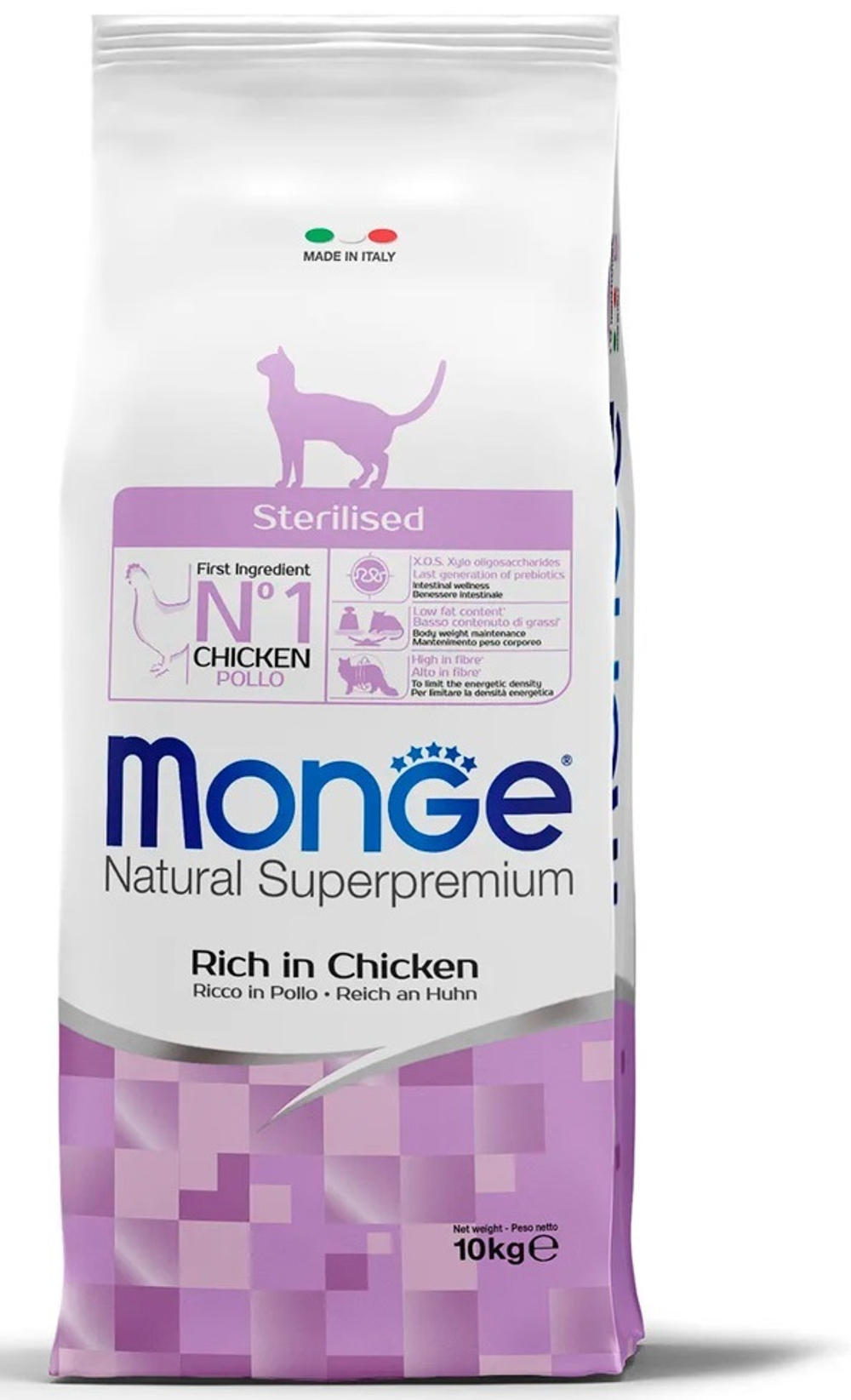 MONGE DRY FOOD Сухой корм для стерилизованных кошек, 10кг.