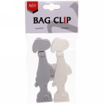 Зажим для пакета 11см «Песики» 2шт