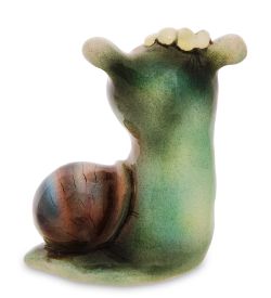 АБ- 92 Фигурка керамическая «Улитка с цветком» - Вариант A