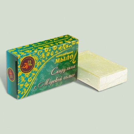 Натуральное мыло "Спирулина с морской солью"