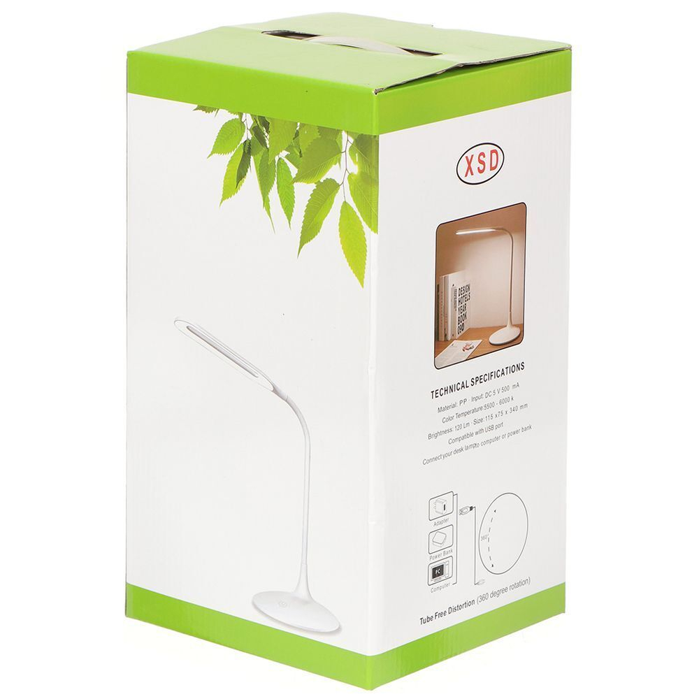 Светильник настольный на подставке, USB+адаптер, черный, SPE17156-26