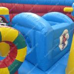 Большой надувной батут-горка "Корабль флибустьеров" 12*8*6 м