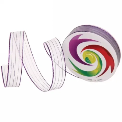 Лента для декорирования «Сияние» 1.5 см, 5 м, Фиолетовый (капрон)