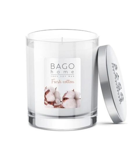 Свежий хлопок, ароматическая свеча, Bago home