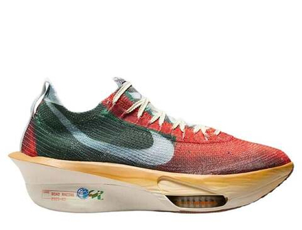 Кроссовки для бега мужские Nike Air Zoom Alphafly Next 3 Премиум М Красно-Зеленые