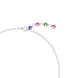 GEMA:NECKLACE MINI FRONTAL PINK/RHS