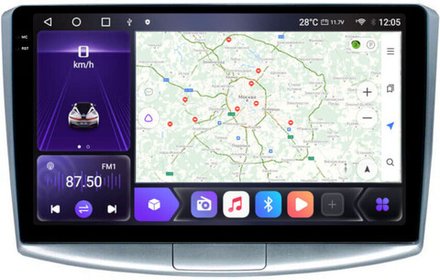 Магнитола для Volkswagen Passat 2005-2015 (B6, B7, CC) - Carmedia OL-1901 QLed+2K, Android 12, ТОП процессор, CarPlay, SIM-слот