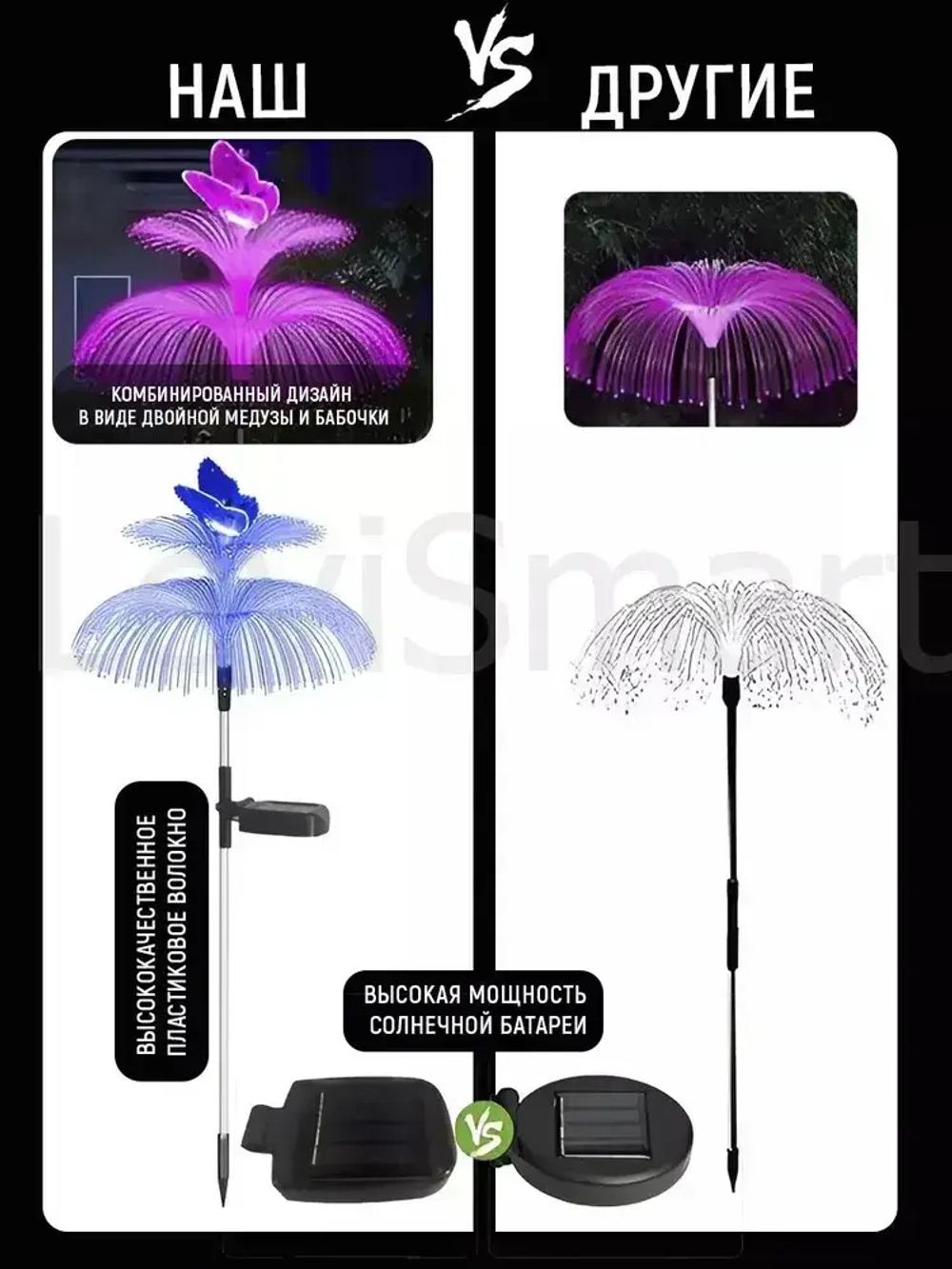 Уличный светильник, светодиодный садовый, бабочка, уличный фонарь для освещения дома сада и дачи