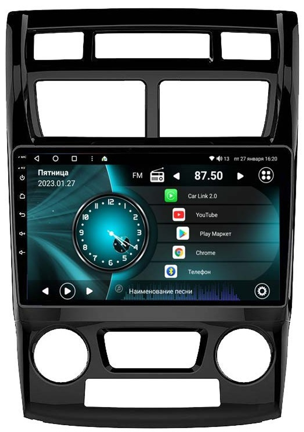 Магнитола для KIA Sportage 2008-2010 (рестайлинг)- Vaycar VA27-0023 на Android 13, 8-ядер, 4G SIM-слот