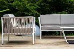 "Касабланка" лаунж-зона плетеная из роупа 5-местная, цвет бежевый